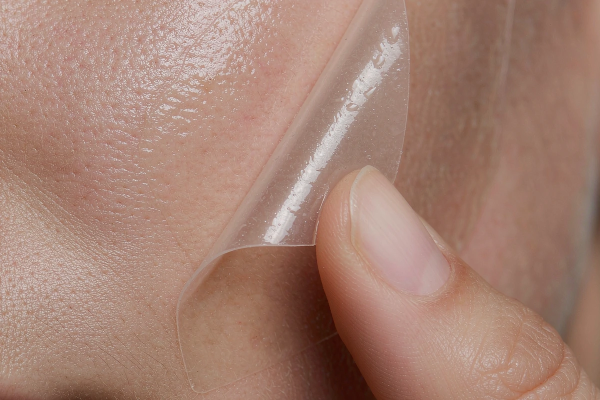 Gentle pimple patch removal to reduce mechanical skin irritation